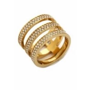 Michael Kors Gold Tri-Band Ring